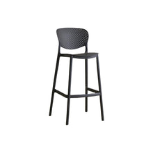 Set de 4 Sillas para Bar Río, Color Negro, Diseño Moderno