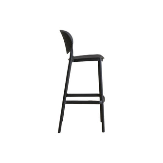 Butaco para Barra Rio, Color Negro, Diseño Moderno X2