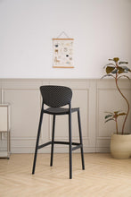 Silla para Bar Río, Color Negro, Diseño Moderno