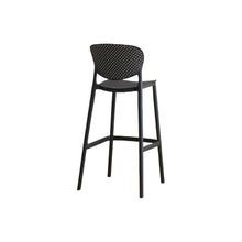 Set de 4 Sillas para Bar Río, Color Negro, Diseño Moderno