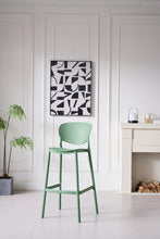 Silla para Bar Rio, Color Verde Olivo, Diseño Moderno