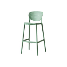 Set de 4 Sillas para Bar Río, Color Verde Olivo, Diseño Moderno