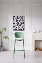 Silla para Bar Rio, Color Verde Olivo, Diseño Moderno