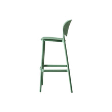 Butaco para Barra Rio, Color Verde Olivo, Diseño Moderno X4