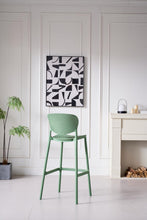 Set de 2 Sillas para Bar Río, Color Verde Olivo, Diseño Moderno