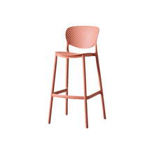 Set de 2 Sillas para Bar Río, Color Terracota, Diseño Moderno