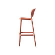 Silla para Bar Rio, Color Terracota, Diseño Moderno X4