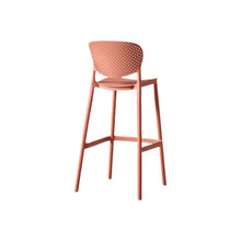 Silla para Bar Rio, Color Terracota, Diseño Moderno