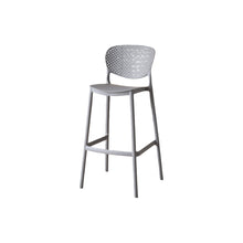 Silla para Bar Río, Color Gris Oscuro, Diseño Moderno X2