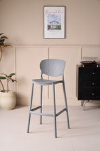 Silla para Bar Río, Color Gris Oscuro, Diseño Moderno X4