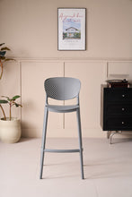 Silla para Bar Río, Color Gris Oscuro, Diseño Moderno