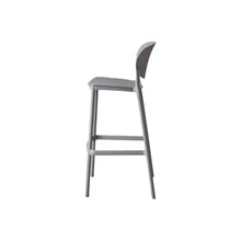 Silla para Bar Río, Color Gris Oscuro, Diseño Moderno X2