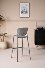 Silla para Bar Río, Color Gris Oscuro, Diseño Moderno X2