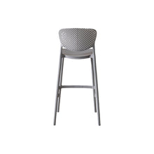 Silla para Bar Río, Color Gris Oscuro, Diseño Moderno X4