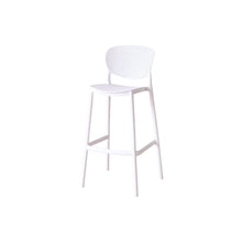 Set de 4 Sillas para Bar Río, Color Blanco, Diseño Moderno