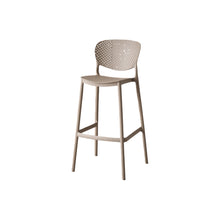 Silla para Bar Río, Color Taupe, Diseño Moderno X4