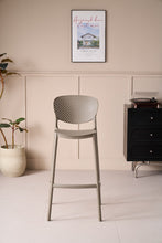 Silla para Bar Río, Color Taupe, Diseño Moderno X2