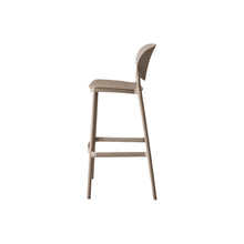 Silla para Bar Río, Color Taupe, Diseño Moderno X4