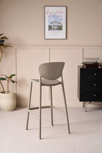 Silla para Bar Río, Color Taupe, Diseño Moderno X4