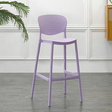 Set de 2 Sillas para Bar Río, Color Lila, Diseño Moderno