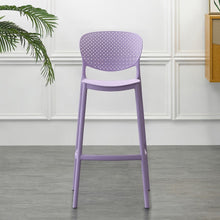 Set de 2 Sillas para Bar Río, Color Lila, Diseño Moderno