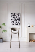 Silla para Bar Elena, Color Taupe, Diseño Moderno X4