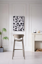 Silla para Bar Elena, Color Taupe, Diseño Moderno X4