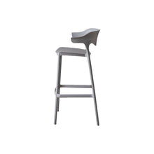 Set de 2 Sillas para Bar Elena, Color Gris Oscuro, Diseño Moderno