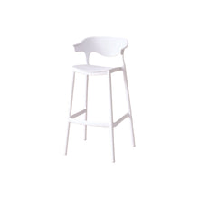 Set de 2 Sillas para Bar Elena, Color Blanco, Diseño Moderno