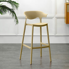 Silla para Bar Elena, Color Khaki, Diseño Moderno