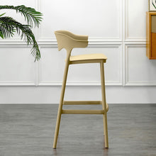 Silla para Bar Elena, Color Khaki, Diseño Moderno