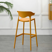 Silla para Bar Elena, Color Naranja, Diseño Moderno