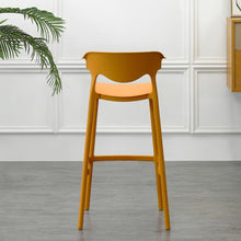 Silla para Bar Elena, Color Naranja, Diseño Moderno
