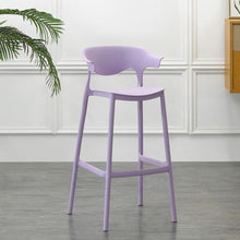 Silla para Bar Elena, Color Lila, Diseño Moderno