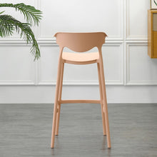 Set de 4 Sillas para Bar Elena, Color Mandarina, Diseño Moderno