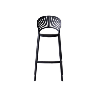 Butaco para Barra Paraiso, Color Negro, Diseño Moderno X2