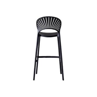 Butaco para Barra Paraiso, Color Negro, Diseño Moderno