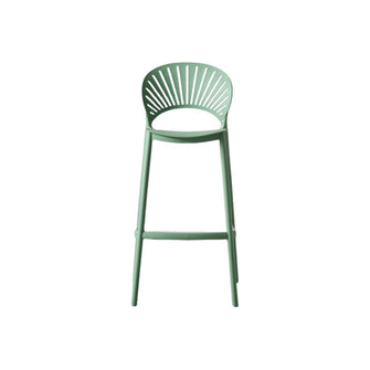 Butaco para Barra Paraiso, Color Verde Olivo, Diseño Moderno
