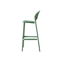Set de 4 Sillas para Bar Paraíso, Color Verde Olivo, Diseño Moderno