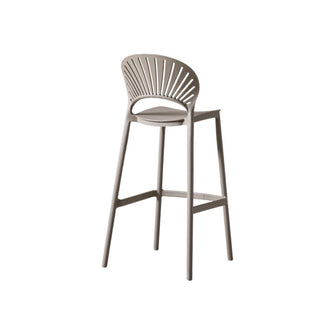 Butaco para Barra Paraiso, Color Taupe, Diseño Moderno