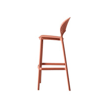 Silla para Bar Paraiso, Color Terracota, Diseño moderno X2