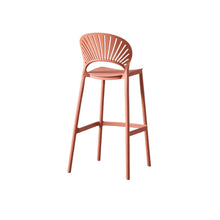 Set de 2 Sillas para Bar Paraíso, Color Terracota, Diseño Moderno