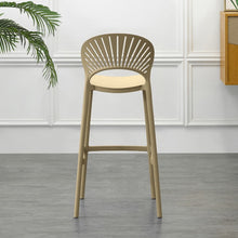 Silla para Bar Paraíso, Color Khaki, Diseño Moderno
