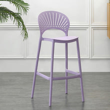 Set de 4 Sillas para Bar Paraíso, Color Lila, Diseño Moderno
