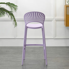 Set de 2 Sillas para Bar Paraíso, Color Lila, Diseño Moderno