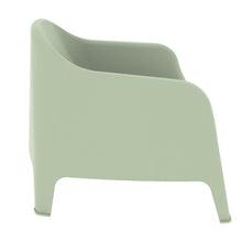 Silla Lounge Sun, Verdematcha, cómoda para terraza o jardín X4