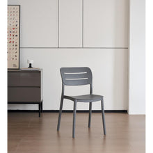 Set de 6 Sillas Harriman, Gris Oscuro, con Medio Espaldar y Diseño Minimalista