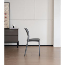 Set de 6 Sillas Harriman, Gris Oscuro, con Medio Espaldar y Diseño Minimalista