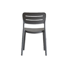 Set de 4 Sillas Harriman, Gris Oscuro, con Medio Espaldar y Diseño Minimalista