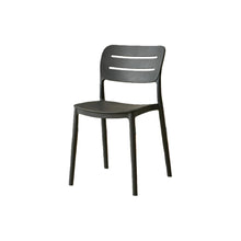 Set de 6 Sillas Harriman, Negro, con Medio Espaldar y Diseño Minimalista